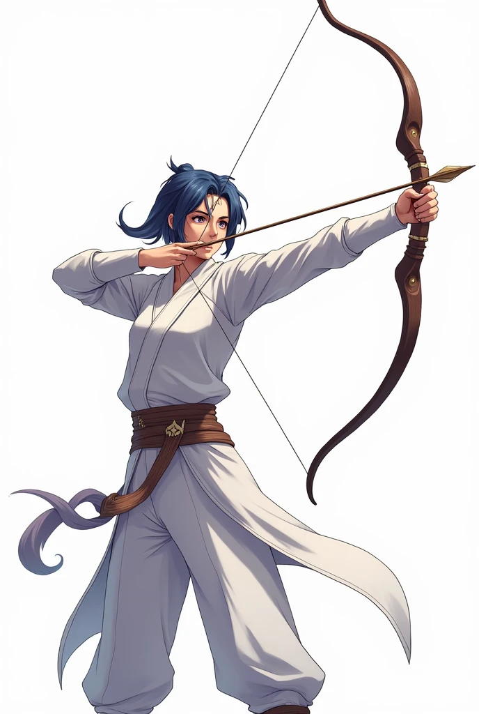 Archer arrow white background no people straight anime 2d