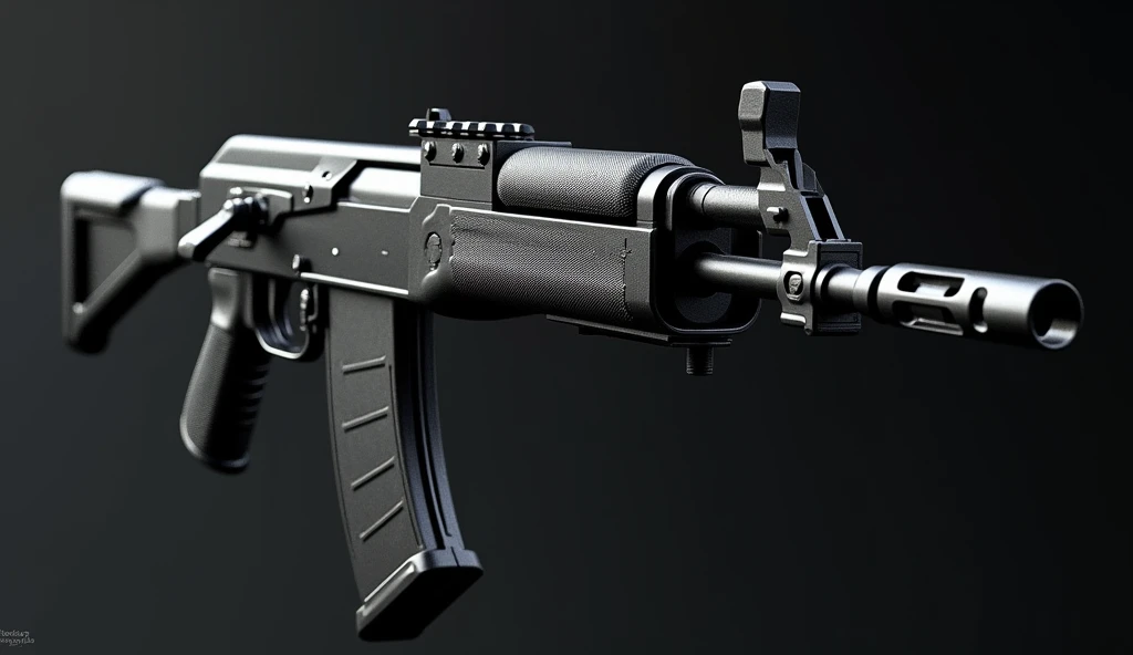 A highly detailed, photorealistic, 8K photograph of a Galil carabine , black-colored, studio lighting, hyperrealistic, masterful lighting and shading, cinematic composition, intricate textures, premium quality