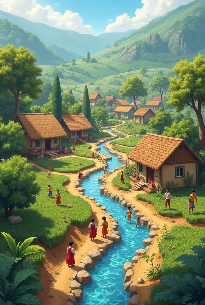 Now there is no shortage of water in the village and everyone started living happily