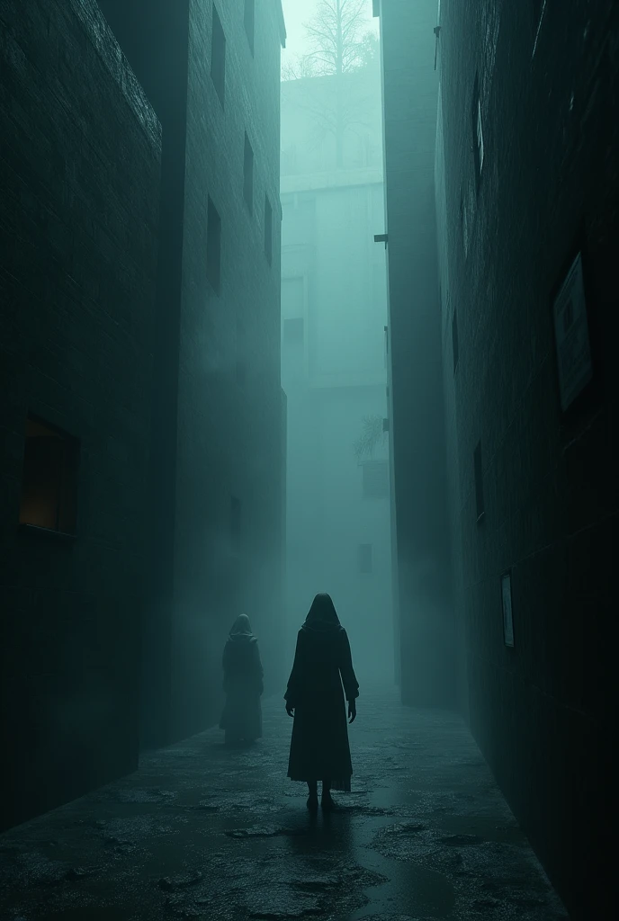 Imagine a domain called "The Eternal Abyss." When activated, the space around you transforms into a dark, fog-shrouded labyrinth with walls that seem to shift and move. Dim, ghostly light flickers from distant, unreachable sources, casting eerie shadows that play tricks on the eyes.
The ground is uneven and covered in a slick, black substance that absorbs light, making it difficult to gauge depth or distance. The air is thick with a chilling mist that carries distant whispers and unsettling sounds. Occasional figures, half-seen and ghostly, flit through the shadows, creating an atmosphere of constant, unnerving anticipation.
In this domain, time seems distorted. The familiar rules of reality are twisted, making navigation unpredictable and causing traps and illusions to manifest at random. The overall effect is a sense of being lost in a nightmarish, ever-shifting space where reality itself seems to be unraveling.
