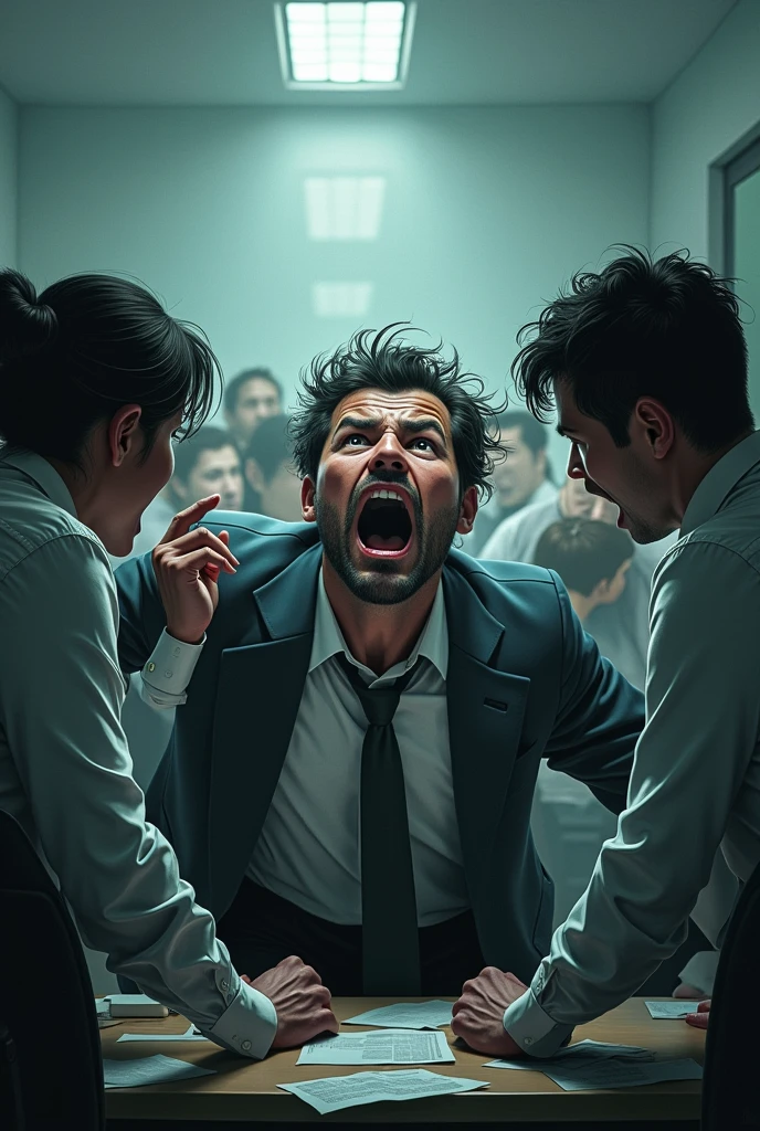 Create an image of distress in a company