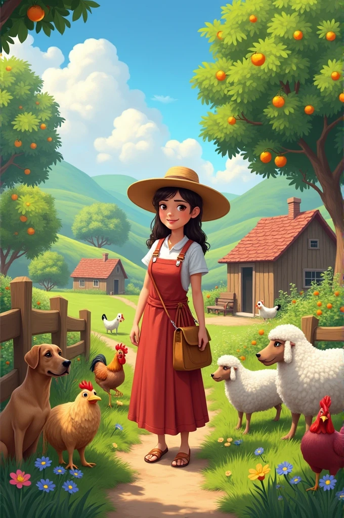 Susanususanita and her farm with her animals