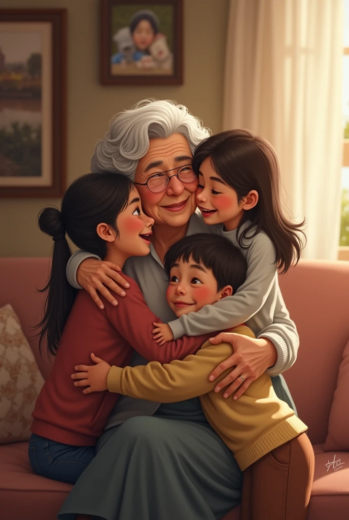 Familial Love between sister and brother and grandma No doubt