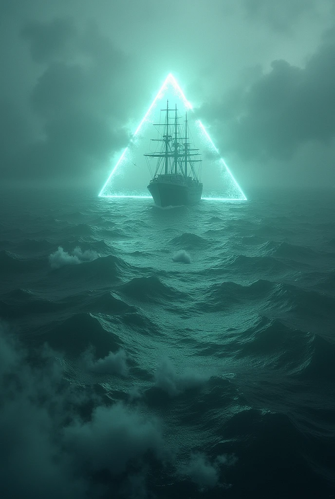 Bermuda Triangle water take Down' ships and people dron view' including dengerous creatures 