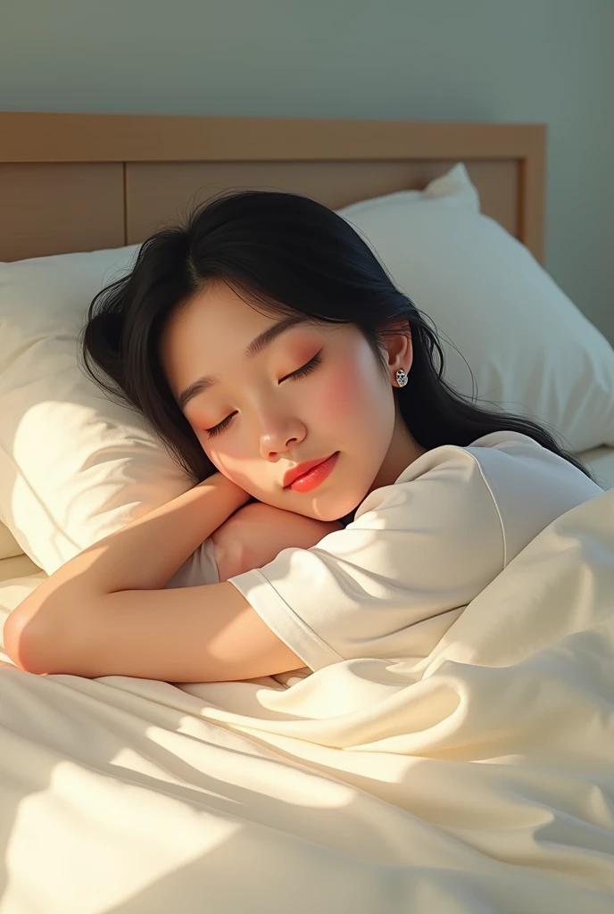 A asian mom on bed
2D