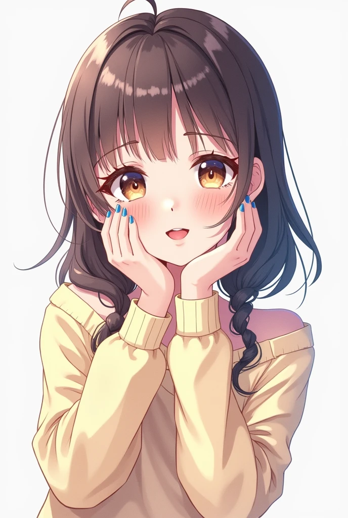 4K quality, anime style, masterpiece, watercolor, cute moe animation, soothing, neutral, simple, neat, trendy fashion, surprised expression, gentle smile, shy smile, anime style Japanese hair, clear eyes, fine detail, hip hop style, dopamine style, background: none, cheerful girl. Wide angle 2D animation, flat color illustrations with thick lines, sharp focus, attractive character illustrations, beautiful bright and cool palette gradients, perfect facial proportions, perfect human anatomy.