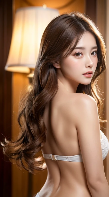 Beautiful Model , Virtual Fashion,Random fashionable hairstyles、White hair,Near future, Curve Details , double eyelid, Simple Background，Long Hair，((naked,Back view,Nice ass,One Woman))(masterpiece, Professional Lighting, 16K, 8k wallpaper, RAW Photos, Realistic:1.8,Standing posture， Very detailed, Natural, gentle white light coming from the front, Fine white skin, Detailed face, Fine Eyes, Skin Texture, Structure of the film, Detailed Background:1.2 ), , ((Perfect Slender Body))Cute beautiful woman: 1.4，Random sexy poses，