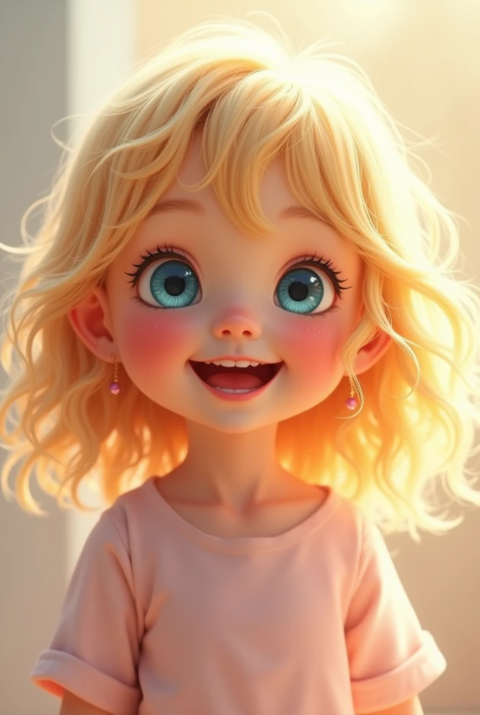 Blonde toddler girl