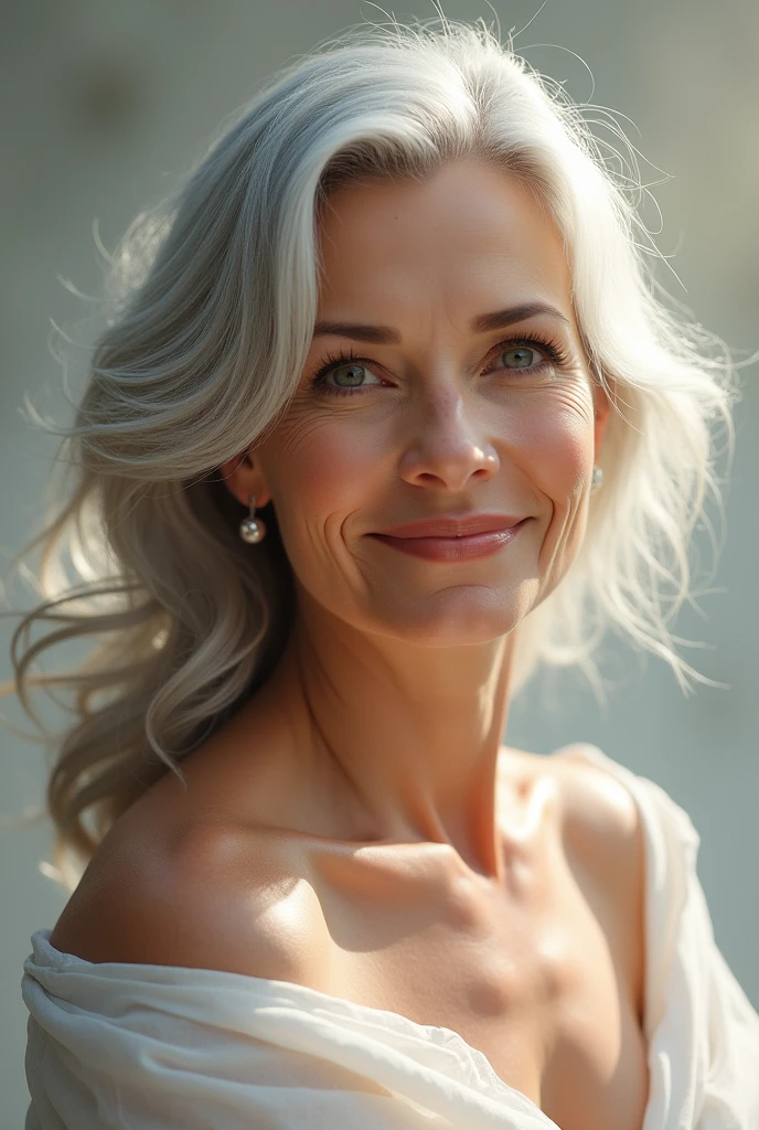 Beautiful woman aged 55