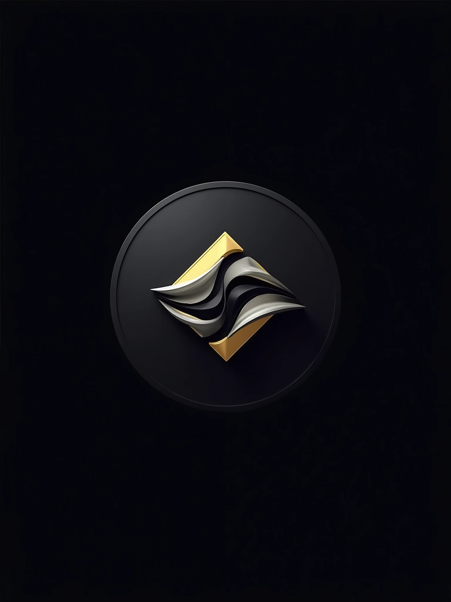 Create a stylized icon that represents innovation and impact, in line with the name "Bomb". The icon must be modern and visually striking, reflecting the sophistication and dynamism of the brand. Use the brand's color palette to ensure visual cohesion. Icon Features: Main Theme: Impact and innovation. Shape: Consider using graphic elements that resemble an explosion, impact particles or a wave of energy. Options include a stylized star, a growth chart, scattering particles, or a shock wave. Style: Modern and Minimalist: The design should be clean and modern, with a minimalist style that facilitates reproduction in different sizes. Geometry: Use simple geometric shapes to create a strong, clear visual impact. Detail: Keep the detail at a level that allows the icon to be recognized and understood even at smaller sizes. Colors: Main Color: Black (#000000) as background or main elements. Accent Color: Gold (#C9B037) for accents and center highlights. Secondary Colors: Navy Blue (#1A1A40) and Dark Gray (#2E2E2E) to complement the design. Additional Details: Silver (#C0C0C0) for finishing touches or to add depth