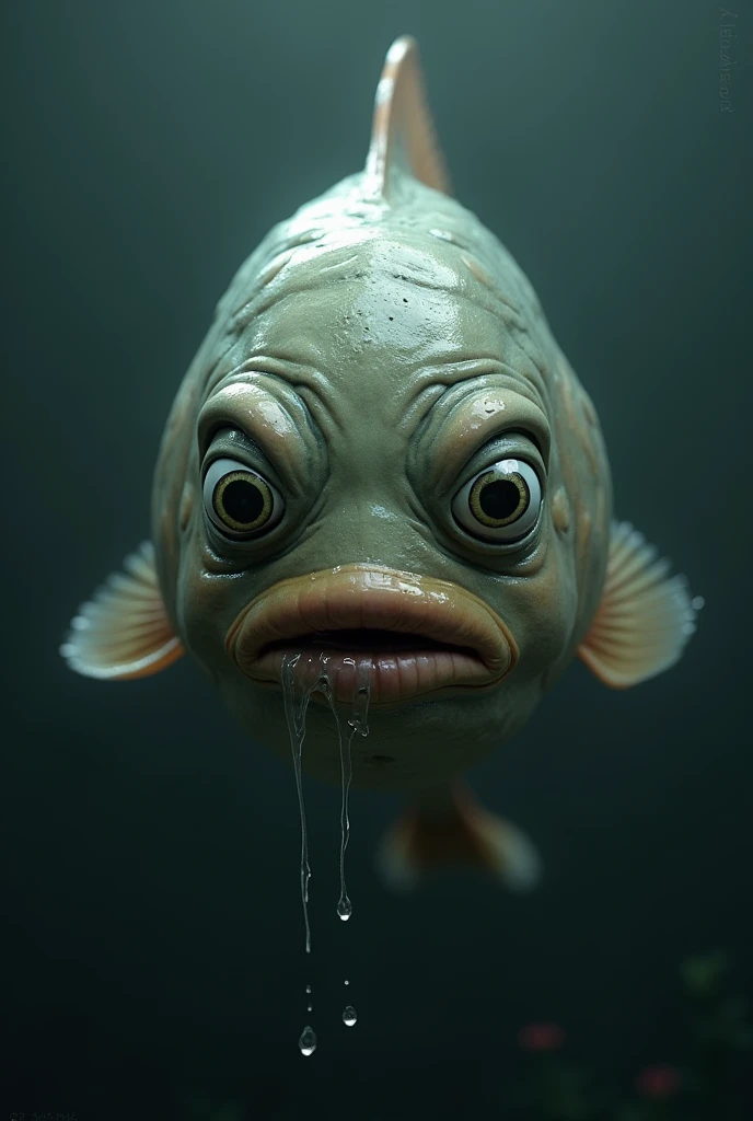 Fish crying