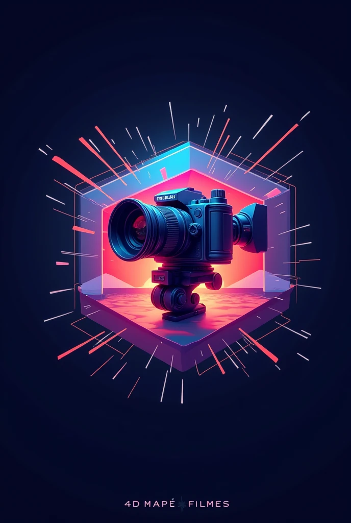 Logo 4d MAPE FILMES is a camera
