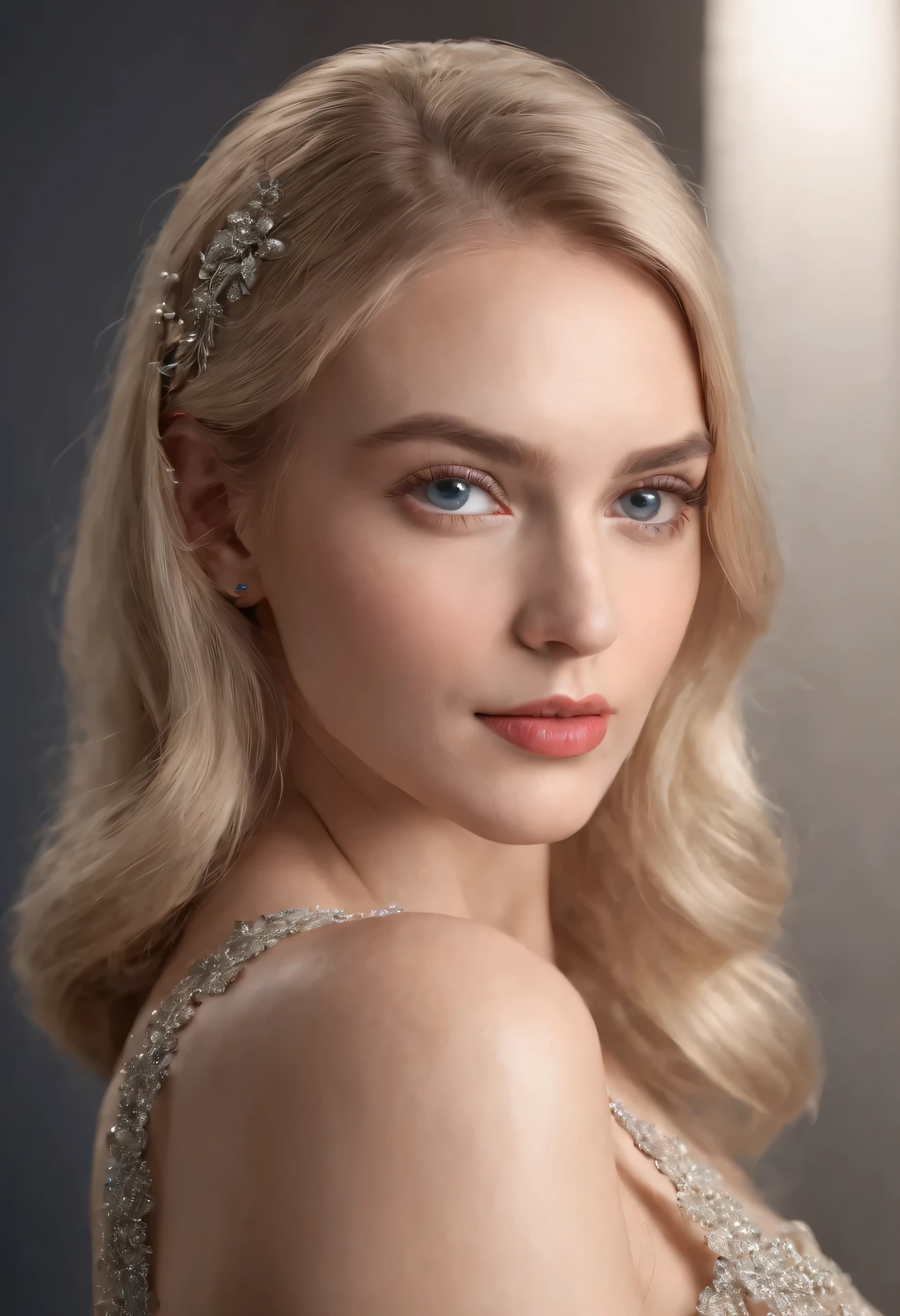 portrait of a beautiful modern Russian empress, blonde hair, high detail, realistic face , colorful carpet, Ultra high quality, high detail, fashion , Red lips, Blue eyes, редакционная photo, photo, cinematic, photoshoot, Shot with 70mm lens., depth of field, White balance, 32K, super resolution, Megapixel, Backlight, daylight, Incandescent lamps, optical fiber, dark lighting, cinematic lighting, studio lighting, soft lighting, Volumetric lighting, contrast lighting, beautiful lighting, whole body, Accenture world, global illumination, Optics, Scattering, glowing shadows, rude, Shimmering, Lumen reflection, Reflections in screen space, Diffraction gradation, chromatic aberration, FINE, thai, RTH, So, shaders, GLSL shaders, Post-processing, Post-processing, whole body, Target-shading, computer graphics, visual effects, SFX, incredibly detailed and confusing, hypermaximalist, elegant, hyperrealistic, super detailed