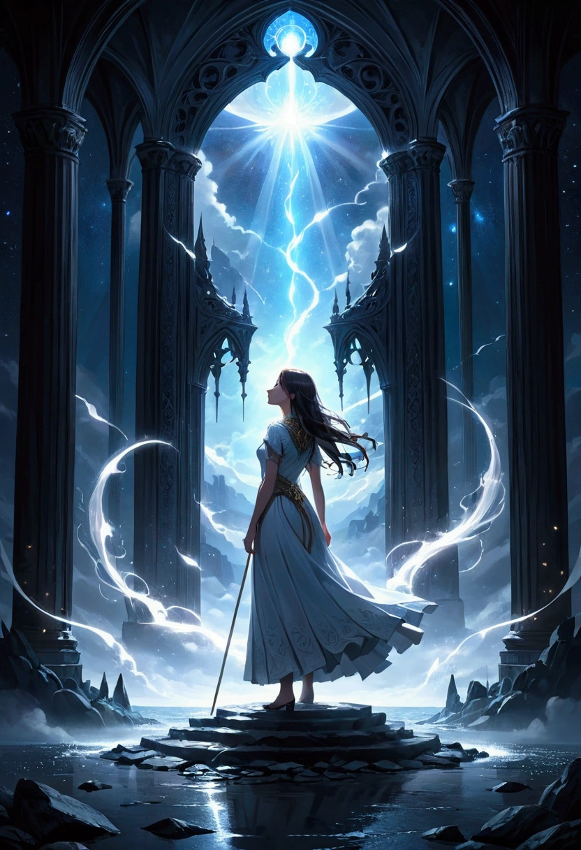 A women standing alone