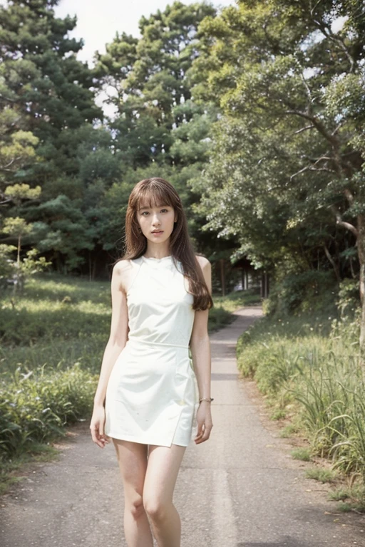 Retro Photography,Artworks by yaguru magiku, Girl in metal knight armor, Perfect body, Long legs,((The style of Kyoto Animation in the 1990s)), Official Art, ((Long hair)), Still frame from movie