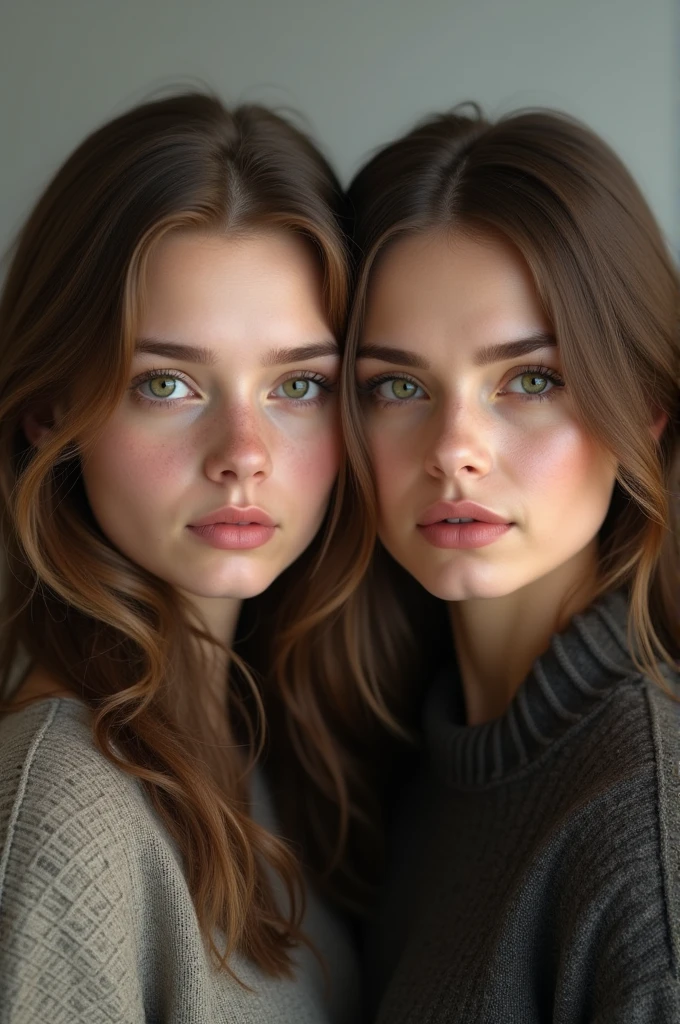 German and russian 1 female, brown hair, green eyes,