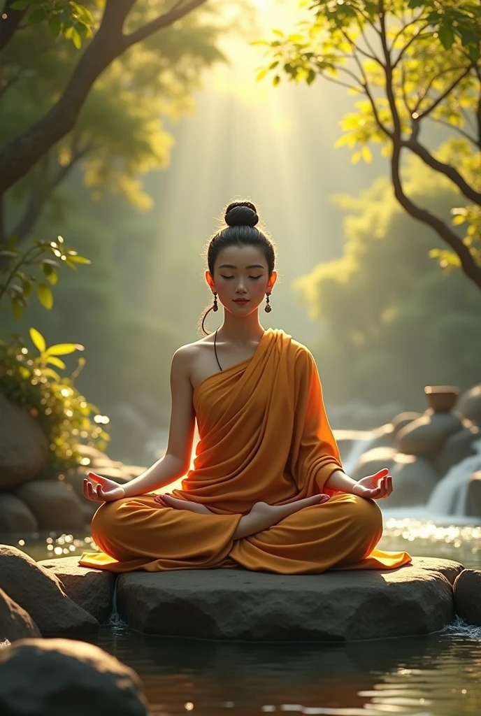 Meditation, yoga and Buddhism program