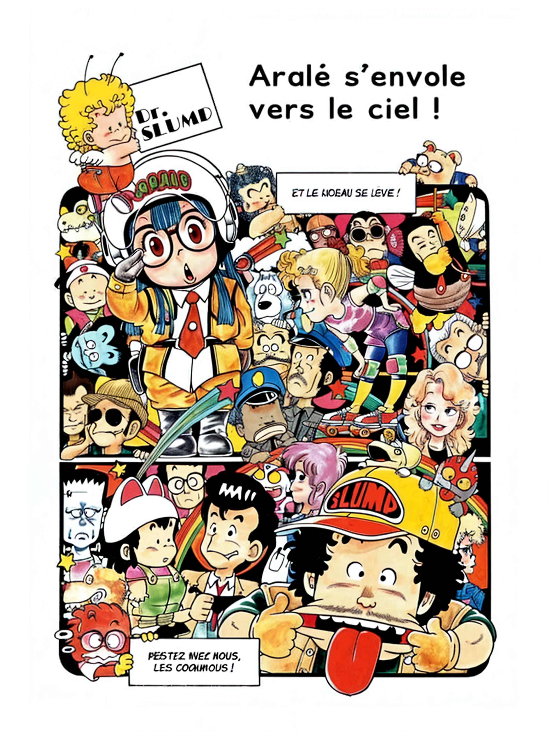 (Mad Magazine cover) Alfred E Neuman as One Punch man Saitama in a heroic pose with classic Newman smile, Tatsumaki (extremely sexualized, big butt, big boobs, classic dress) very mad jumping up and down yelling at Saitama, bloody remains of a beast all over the crowd and downtown Tokyo