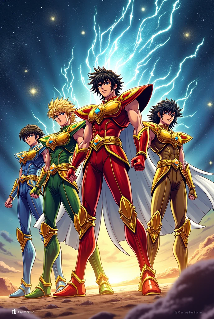 Full color image for Saint Seiya phone case in its manga version