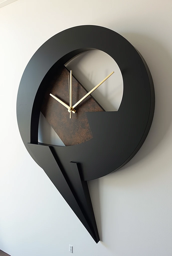 Clock but new structure not circle museum wall clock