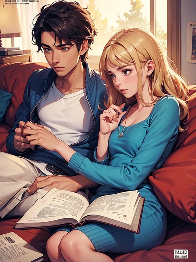A cover for a book named DREAM. It has 2 main couples. it's a sweet high school romance