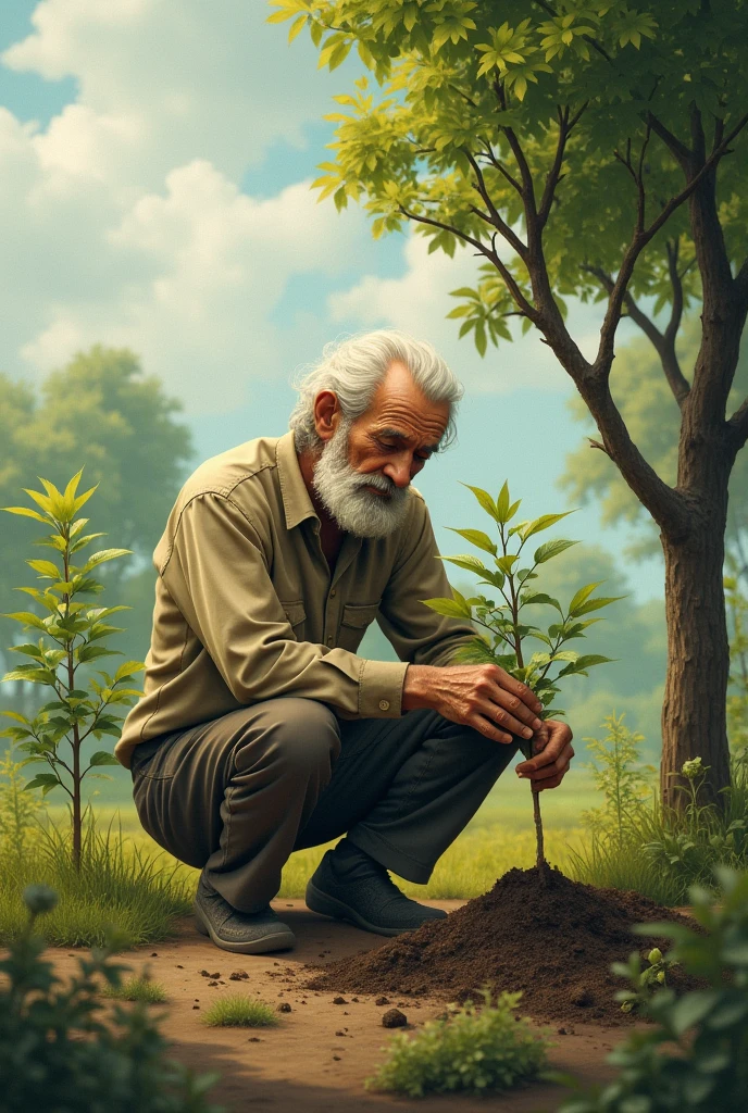 একবার এক বয়স্ক ব্যক্তি প্রতিদিন একটি গাছ লাগাতেন। এক যুবক জিজ্ঞেস করল, "এত গাছ লাগাচ্ছেন কেন?" বয়স্ক ব্যক্তি বললেন, "আমাদের আগের প্রজন্ম আমাদের জন্য গাছ লাগিয়েছে। আমি পরের প্রজন্মের জন্য লাগাচ্ছি।"
**শিক্ষা**: সৎ কাজের ফল ভবিষ্যৎ প্রজন্ম পায়, তাই আমাদেরও তাদের জন্য ভালো কাজ করতে হবে।