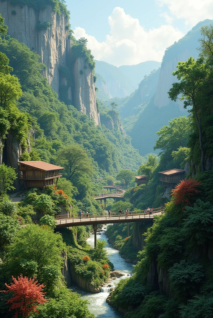 A Biopark in the bottom of a valley
