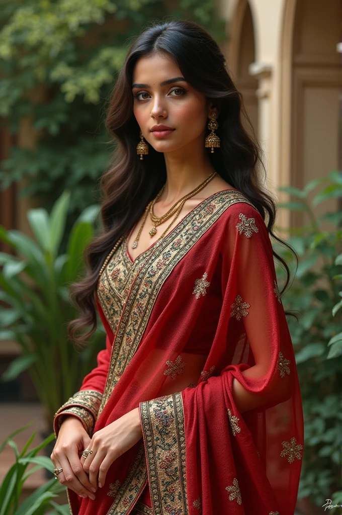 Indian girl with wearing sharee