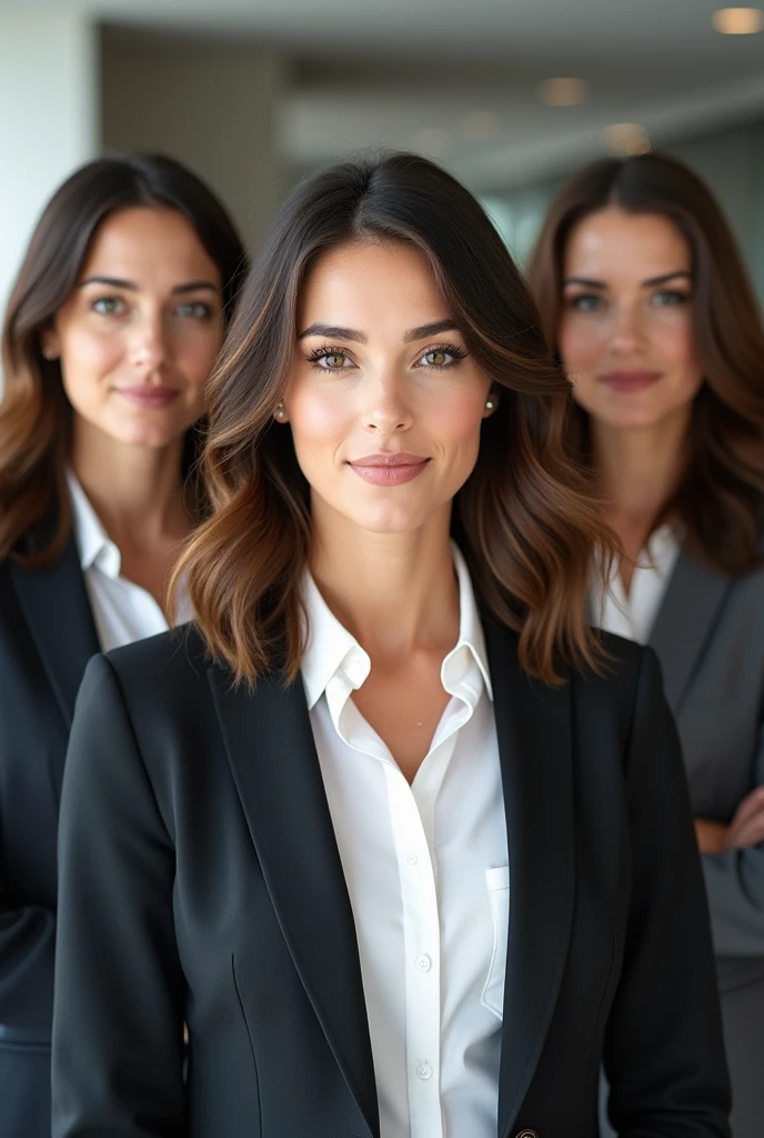 3 realistic brown hair white woman Chief Marketing Officer 18k