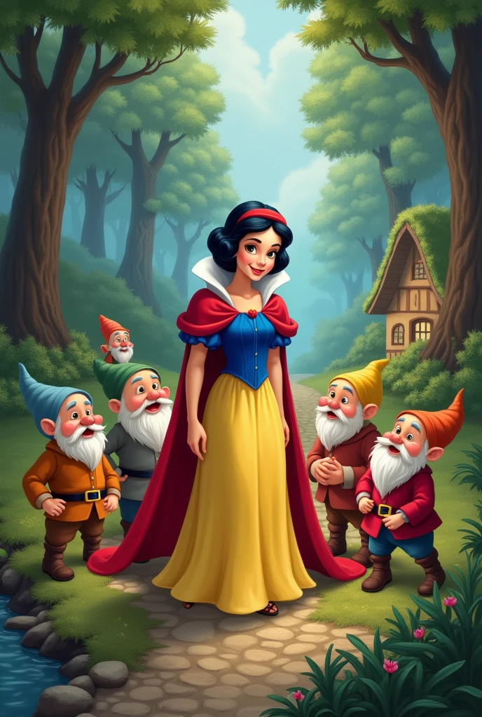 from the fairy tale Snow White and the 7 Dwarfs