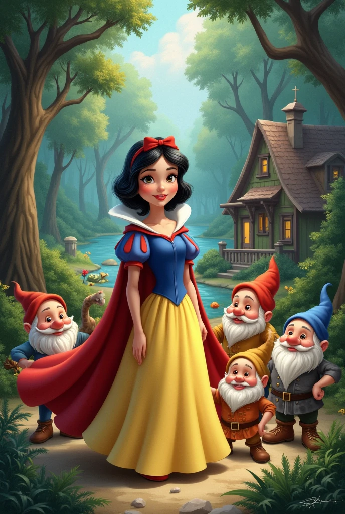from the fairy tale Snow White and the 7 Dwarfs