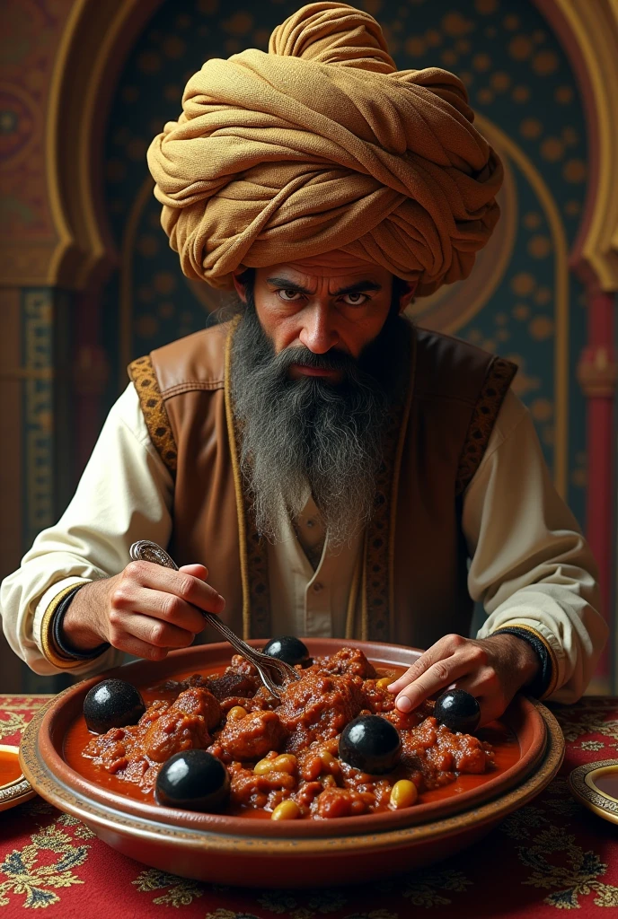 Oadh nawab wajid ali shah chewing paan, betel, betel paper in a plate 