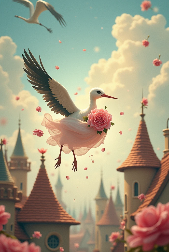 My  rose you were born on the roof of the world of house roofs with a stork in its beak a sheet that brings you my new