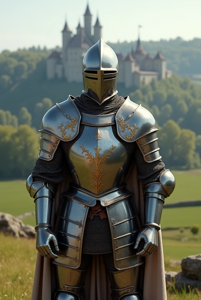 Knight armor medieval protecting kingdom of France