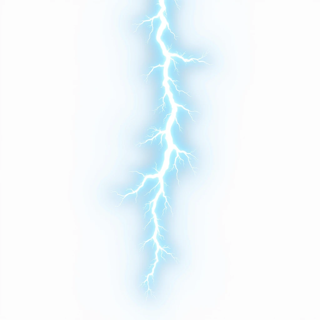 (drawing:1.2), A lightning bolt on a white background