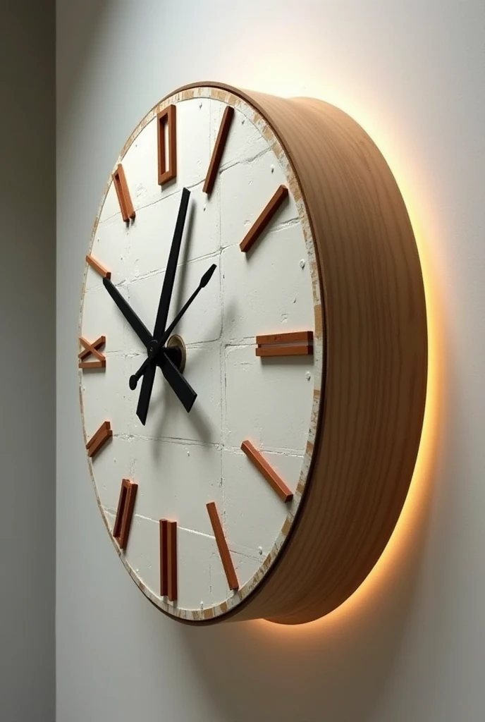Clock but new structure not circle museum wall clock alphabet
