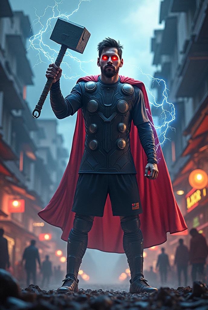 Creat image of modi ji evil virsion as thor