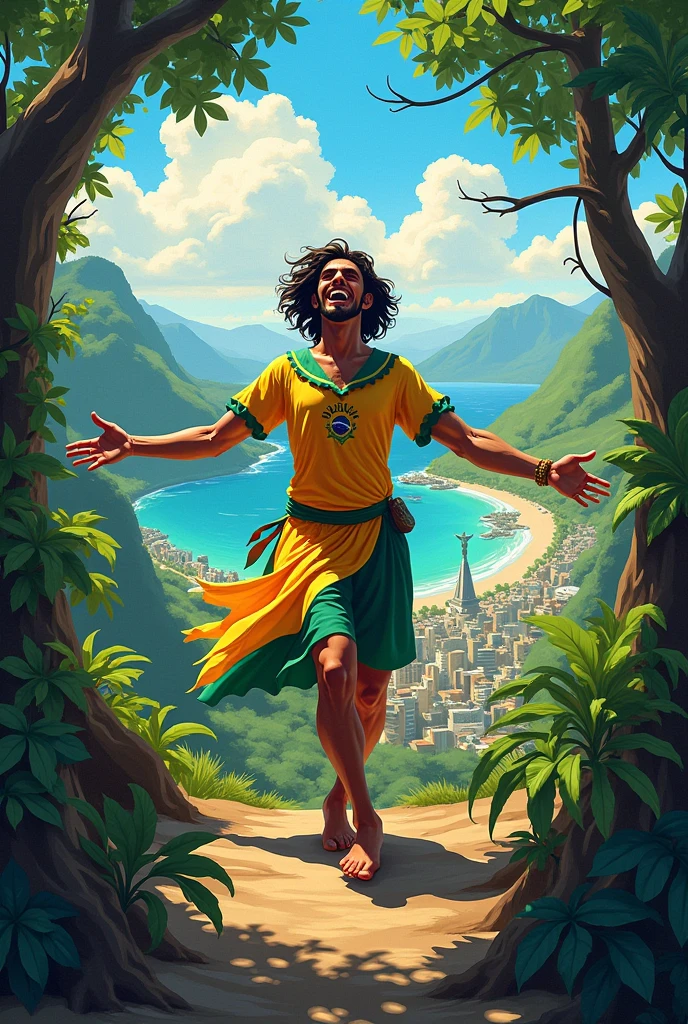 Make an image of what Brazil represents Brazil,