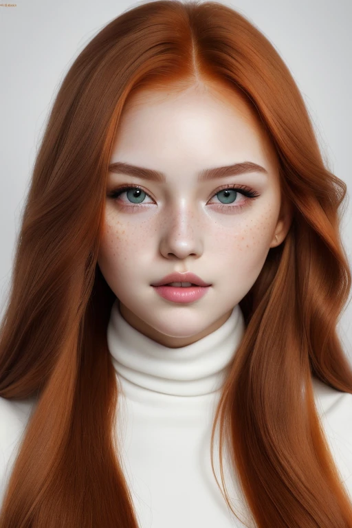 (((ginger hair))):1.2, 1girl inspired by vampire legend, long hair, blue eyes, beautiful, gorgeous, pale hair, detailed background, RAW photo, subject, 8k, soft lighting, high quality, film grain, Fujifilm  ,best quality, masterpiece, ultra-detailed, Photorealism, realistic, A beautiful portrait of a cute girl's face, perfect facial ratios, perfect facial features, chubby full cheeks, blush on cheeks, red flush on cheeks, all attention given to the face, emphasizes on the cute cheeks, Soft and smooth skin texture, shiny skin, flawless complexion, shiny green eyes, eyelashes, natural eyebrows, rosy lips, cute small nose, cute face shape, warm and inviting smile, natural lighting, gentle shadows, detailed hair strands, black silky hair, hair on the sides framing the face, glossy highlights on the hair, rich and vibrant colors, vibrant and warm background, complementary colors to enhance the girl's features, captivating expression, engaging eyes, intricate details on eyelids and lashes, flawless complexion,mild freckles Life-like textures, minute details, every aspect of the face made clear and visible, picture fills the canvas, (shiny skin),