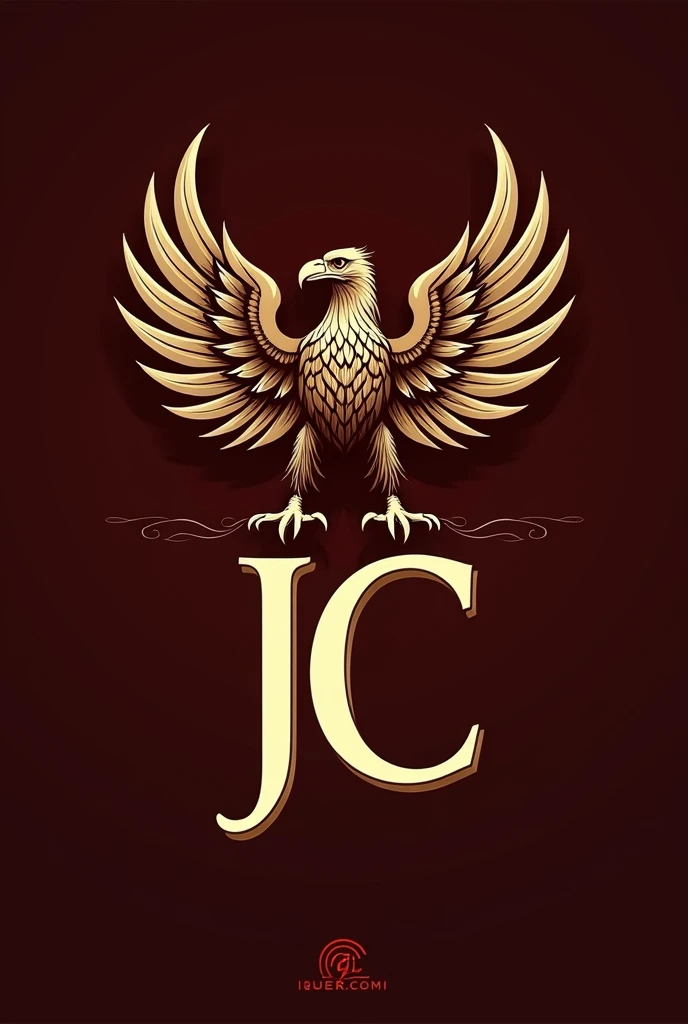 Create a Beer Logo with the Águila beer and the letters JC as the name 