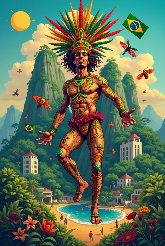 Make an image of what Brazil represents in all factors