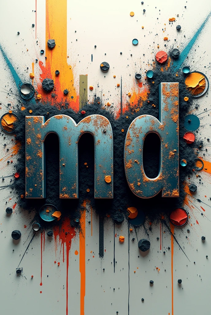 Show me a picture where written "MD" with broken background for Whatsapp status