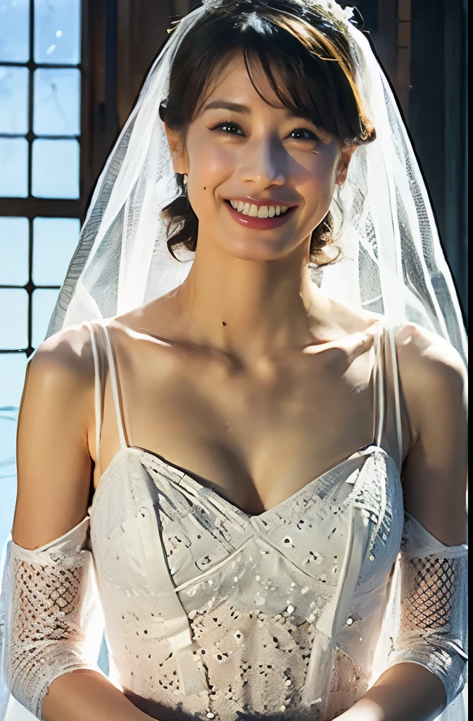 Naked Bride." shape, Big Breasts, Beautiful nipples, Perfect body, whole body , Church wedding, (((There were many participants behind her....))). (((white transparent wedding dress, Cape, Veil, Loose fitting white corset, Transparent Micro Panties, Transparent Micro Bra, Fishnet tights.))) . Thick pubic hair. ,(Highest quality, 4K, 8k, High resolution, Tabletop:1.2), Very detailed, (Realistic, Realistic, Realistic:1.37), Royal, Charm, (Vibrant colors, Sharp Chest:1.1), Soft lighting"Writhing expression. The most beautiful woman in town.