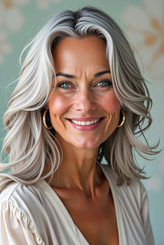 Beautiful woman aged 55