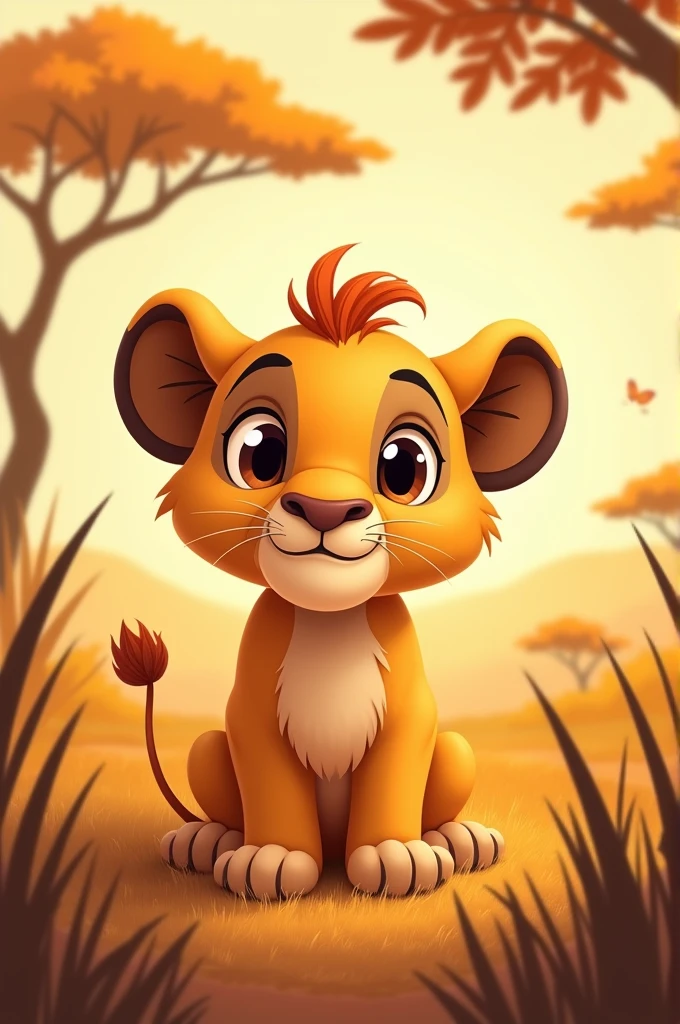 Une image a imprimé sur un gobelet pour l'anniversaire des 1 an sur le thème de la savane