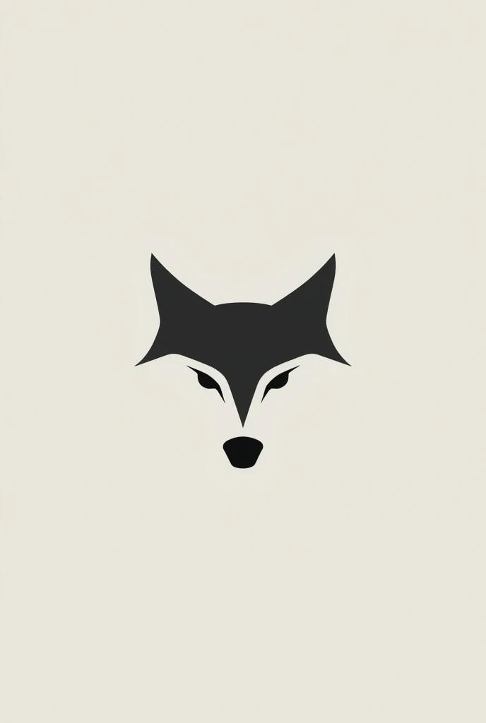 A minimalist gym logo of a wolf