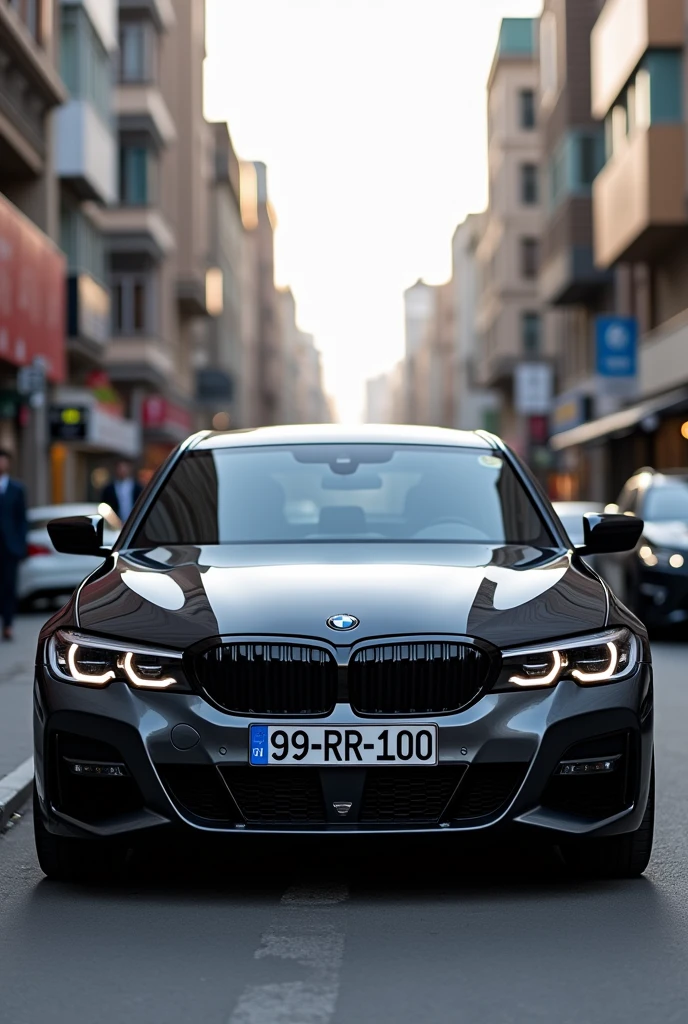 BMW F 30 model should be black color and the license plate number should be 99-RR-100 Azerbaijan Baku