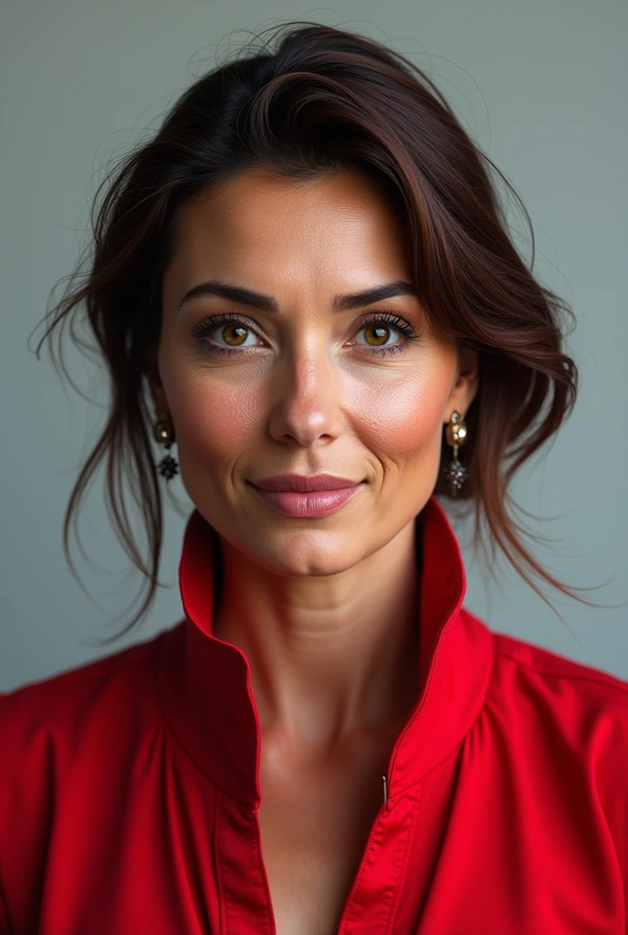 image of 40 years rubi bidas with red and light gray colors