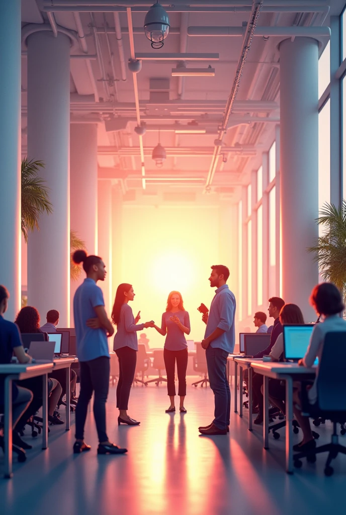 Make an image about hope in a company