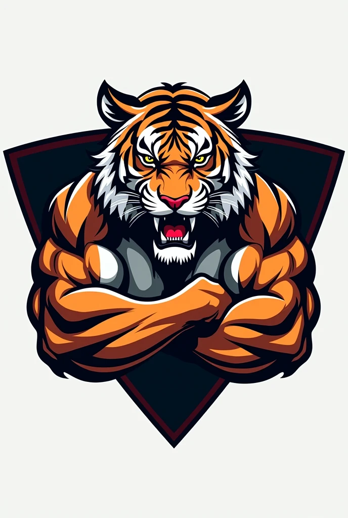 A simple tiger gym logo